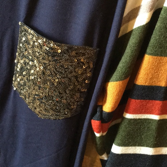 Plus Size Sequined Pocket Tee - Picture 4 of 4